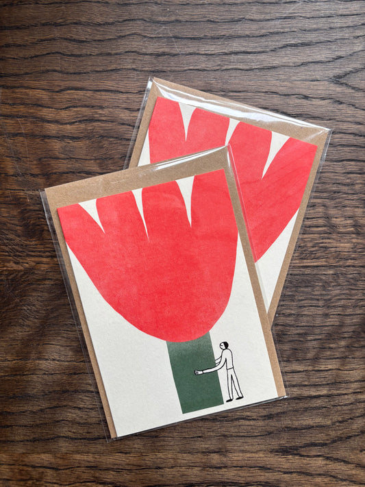 Big Flower For You Card by Marcello Velho