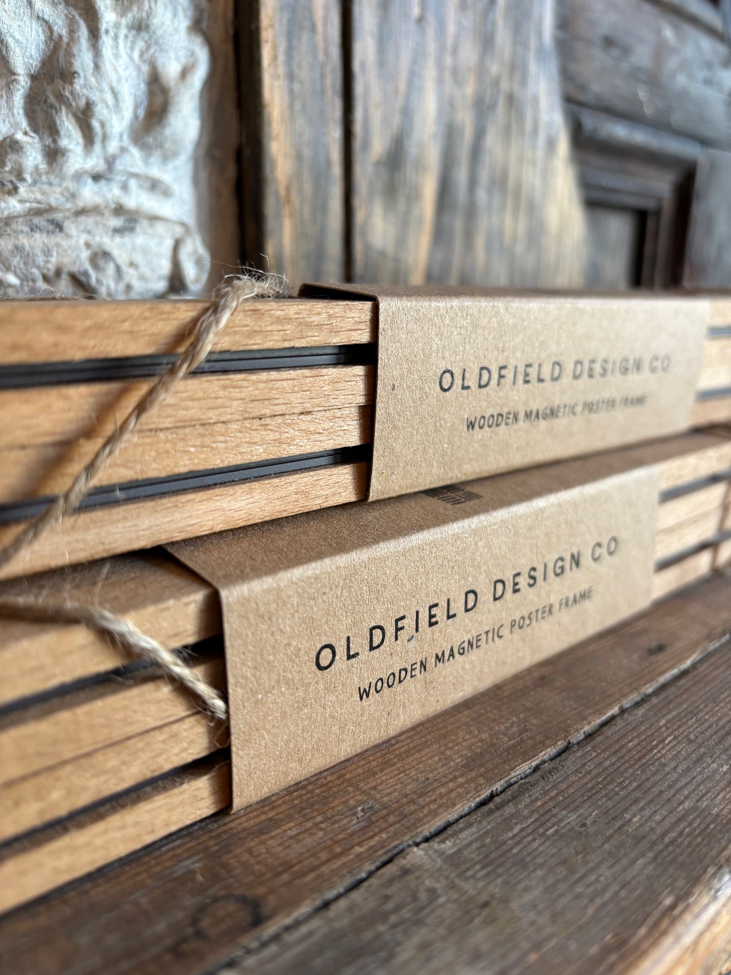 30 cm Wooden Magnetic Poster Frame by Oldfield Design Co.