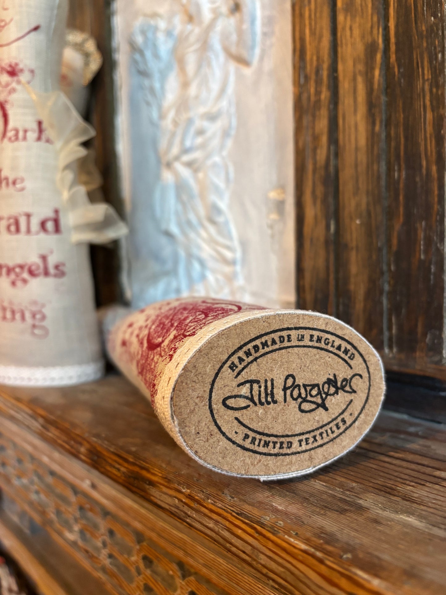 God Rest Ye Merry Gentlemen Linen Figure by Jill Pargeter