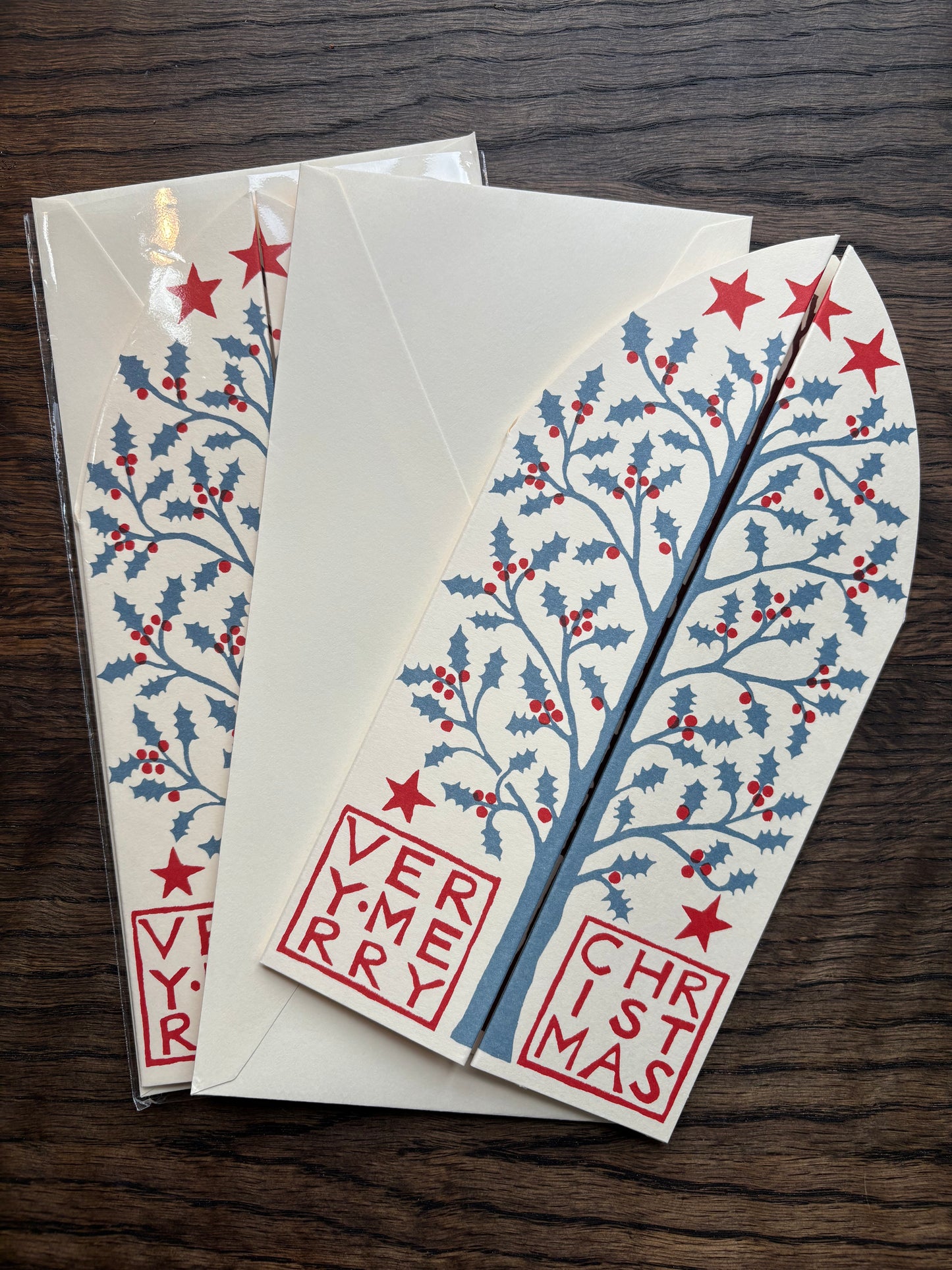 Winter Trees Triptych Card by Cambridge Imprint