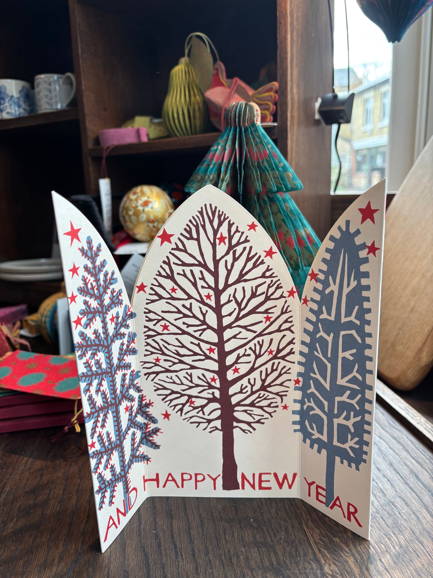 Winter Trees Triptych Card by Cambridge Imprint