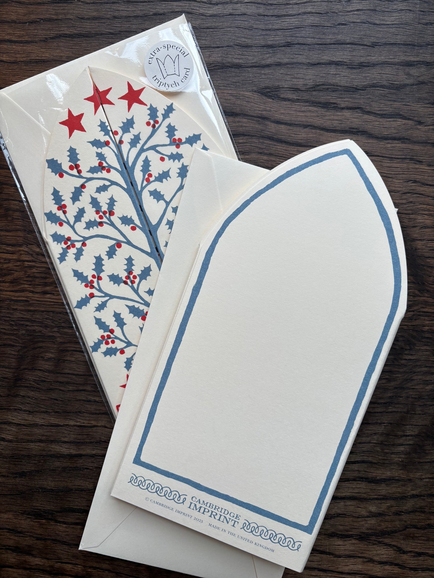 Winter Trees Triptych Card by Cambridge Imprint