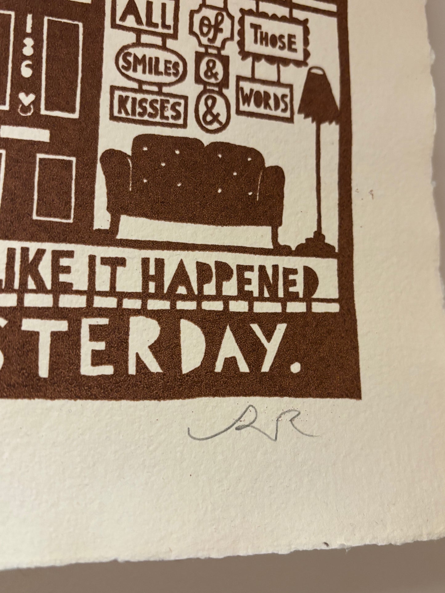 Only Yesterday Edition Screenprint by Rob Ryan