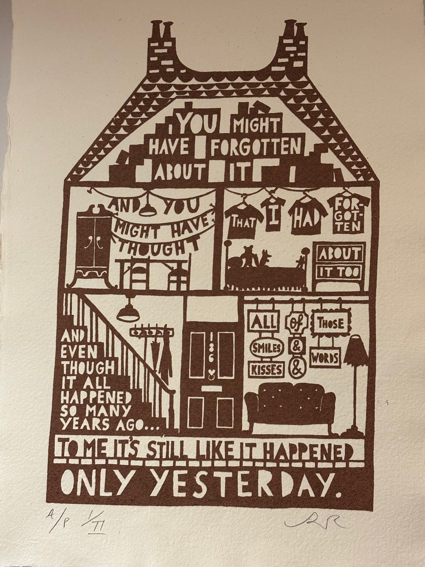 Only Yesterday Edition Screenprint by Rob Ryan