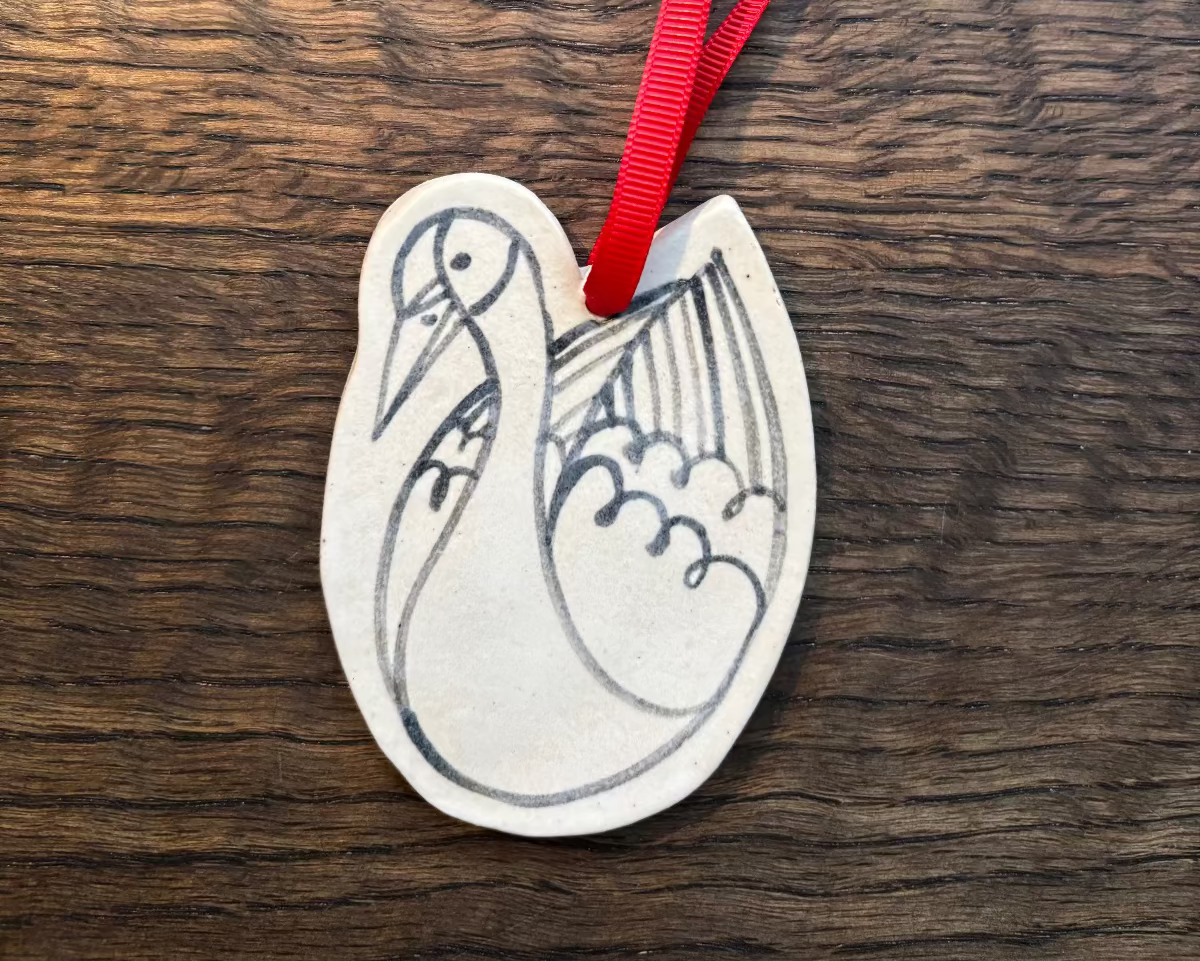 Festive Bird Ornaments by Hello Shan Studio