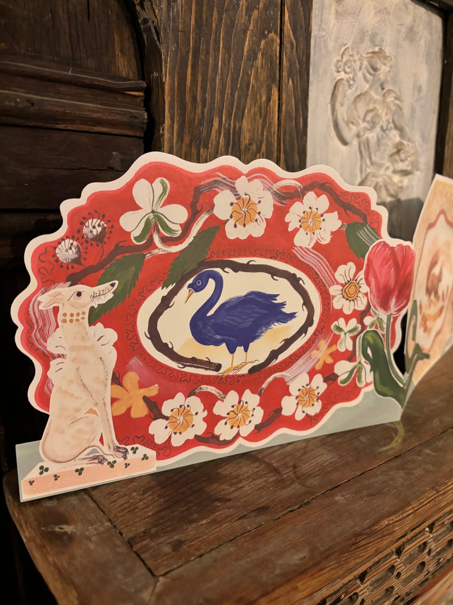 Romantic Platter Pop-up Card by Polly Fern