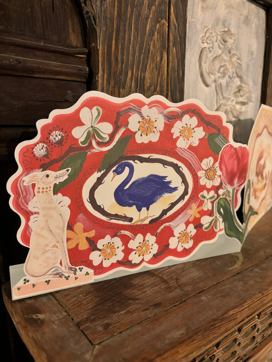 Romantic Platter Pop-up Card by Polly Fern