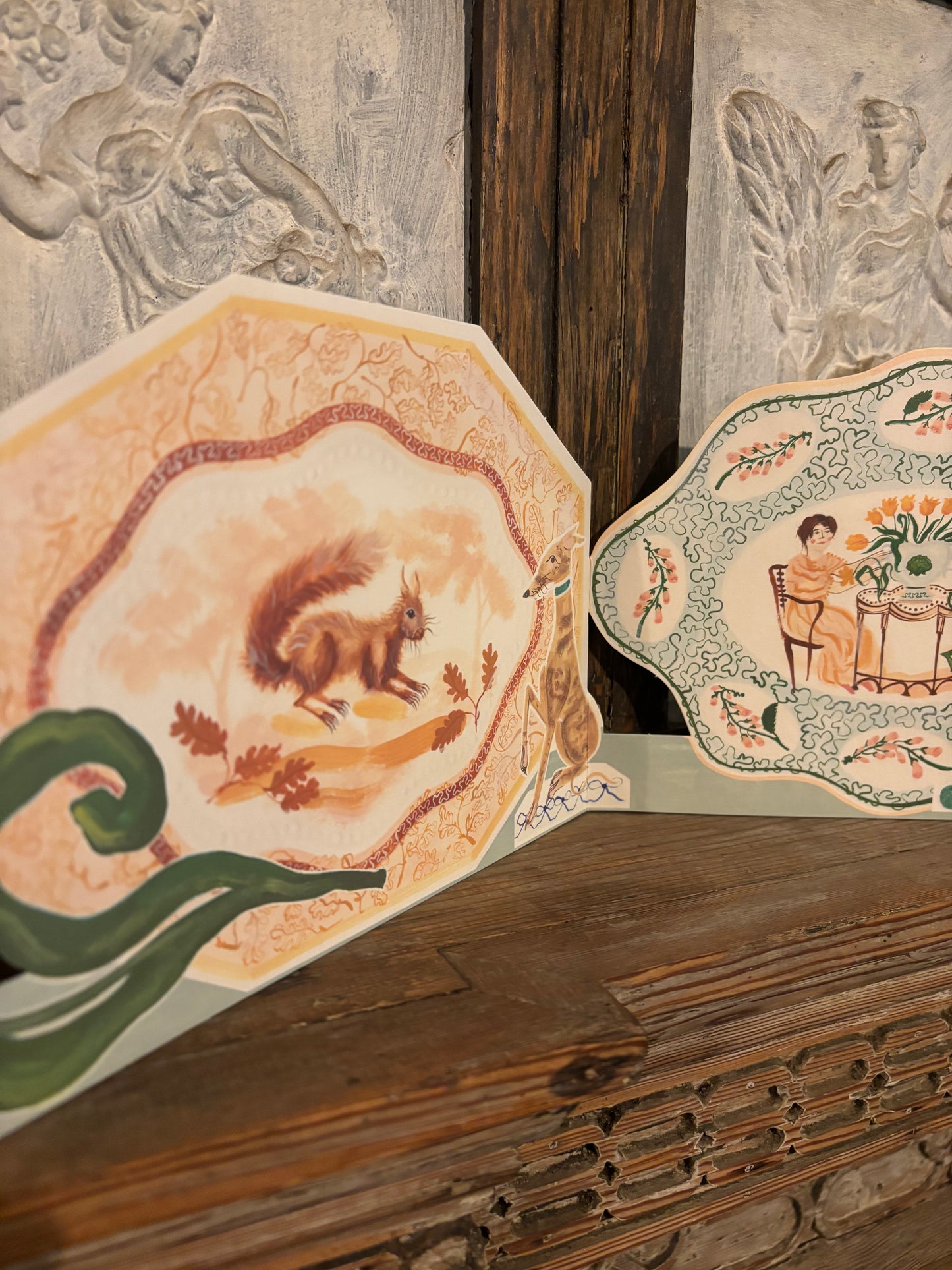 Romantic Platter Pop-up Card by Polly Fern