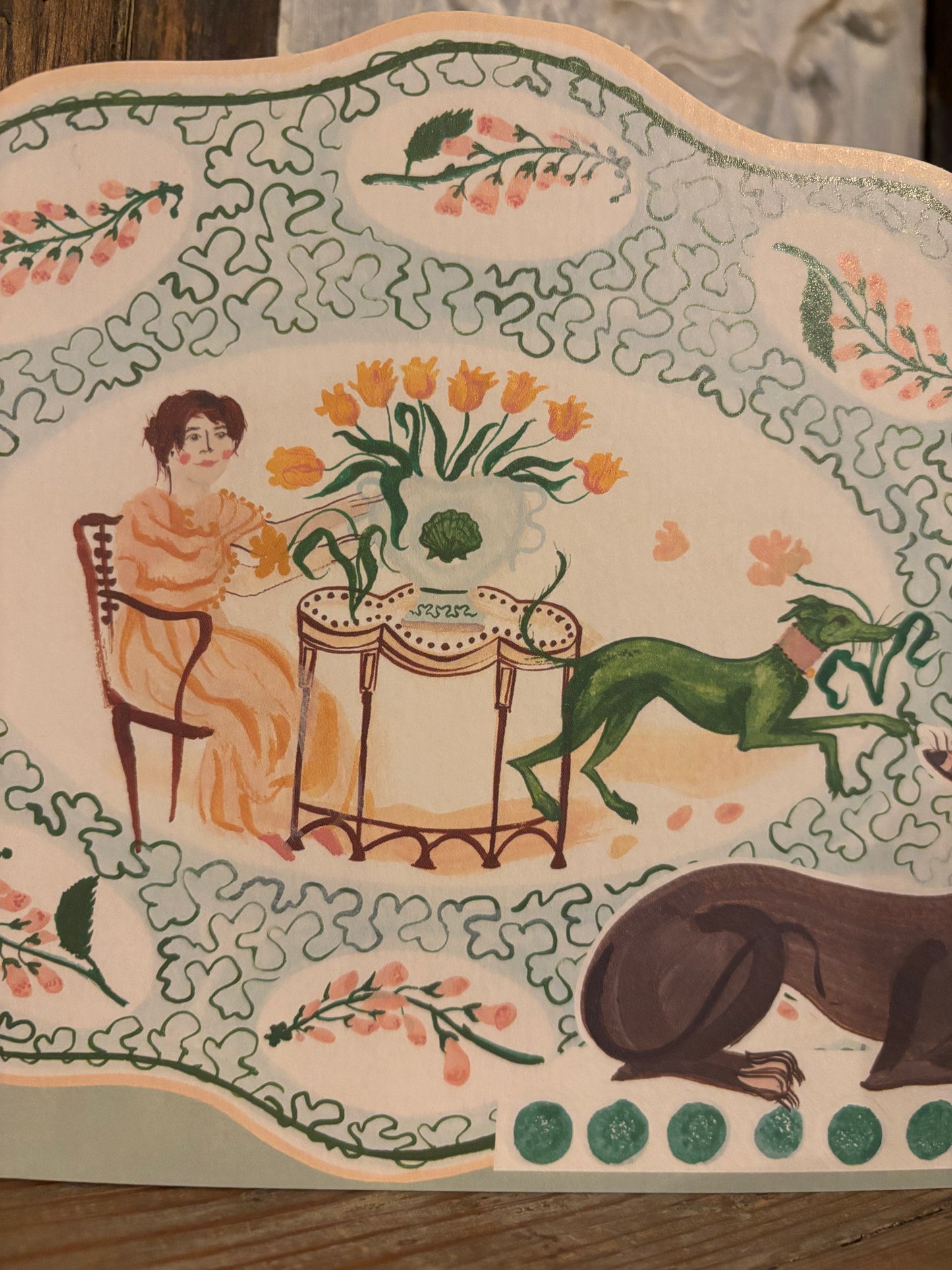 Romantic Platter Pop-up Card by Polly Fern