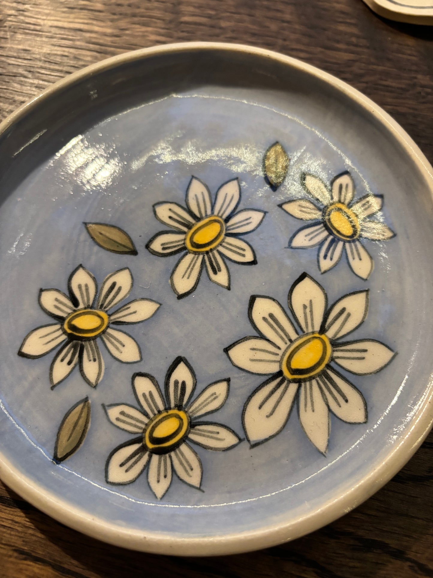 Daisy Trinket Plate by Hello Shan (Blue)