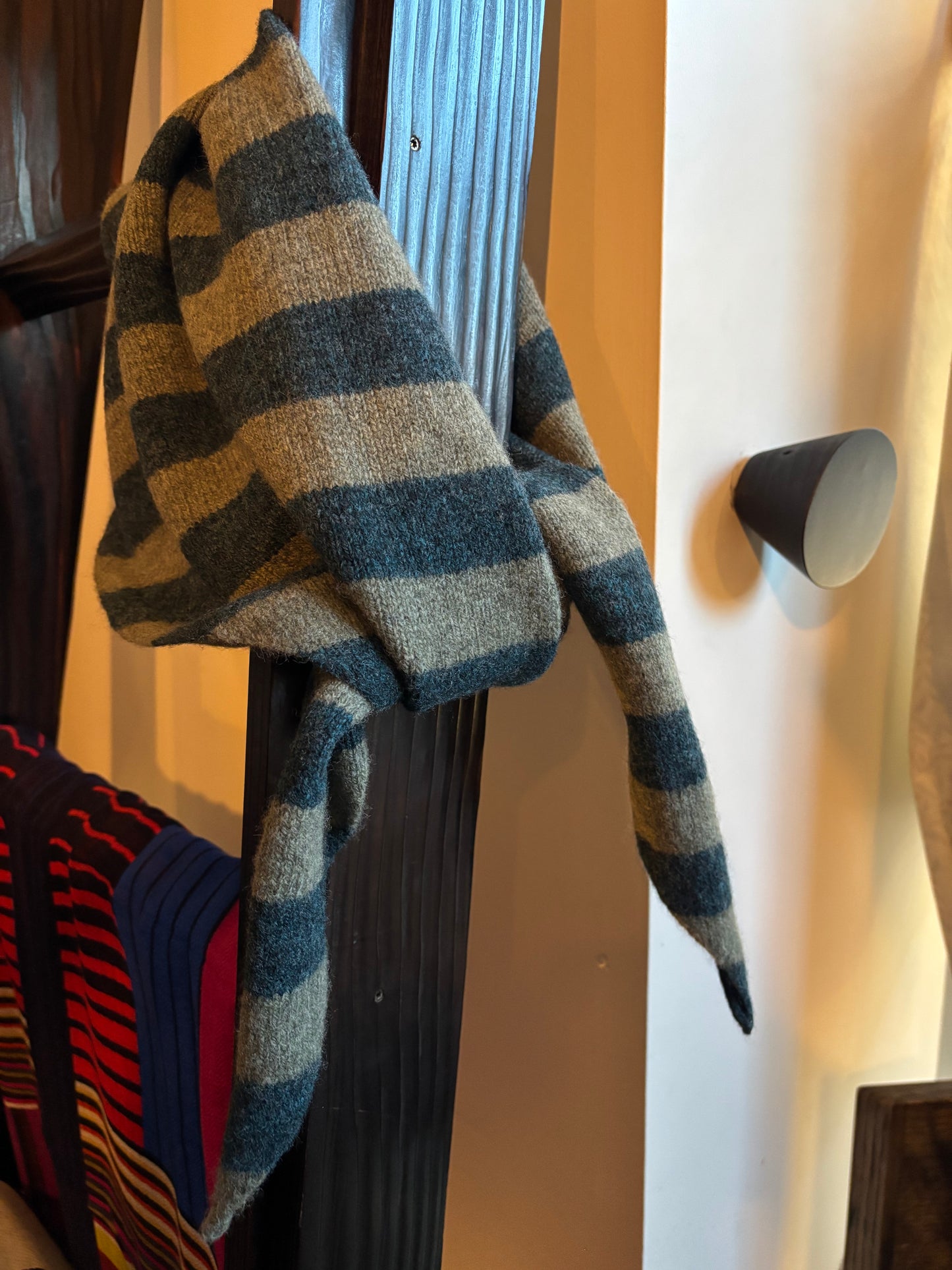 Lambswool Triangle Neck Scarf by Sally Nencini