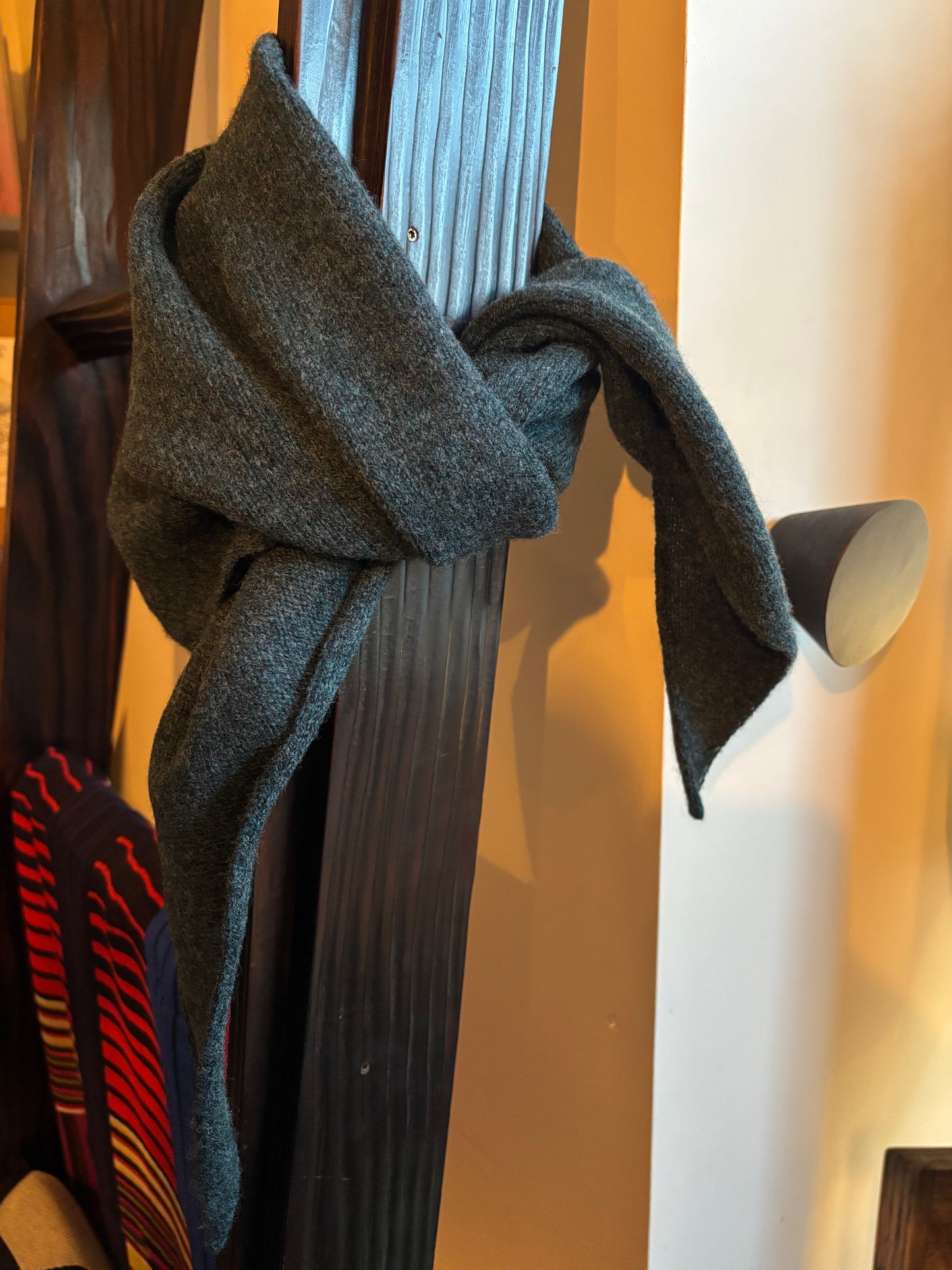 Lambswool Triangle Neck Scarf by Sally Nencini