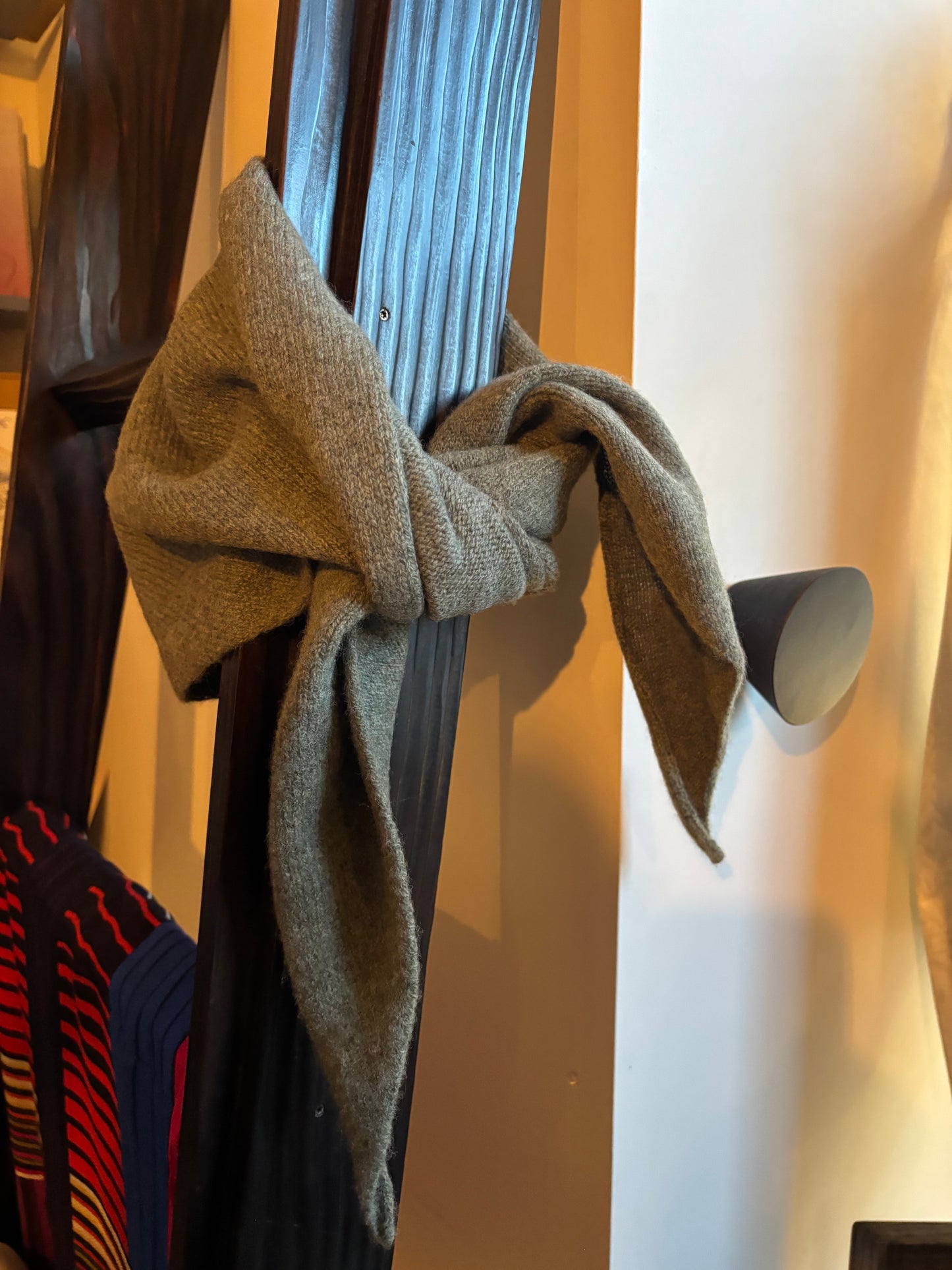 Lambswool Triangle Neck Scarf by Sally Nencini