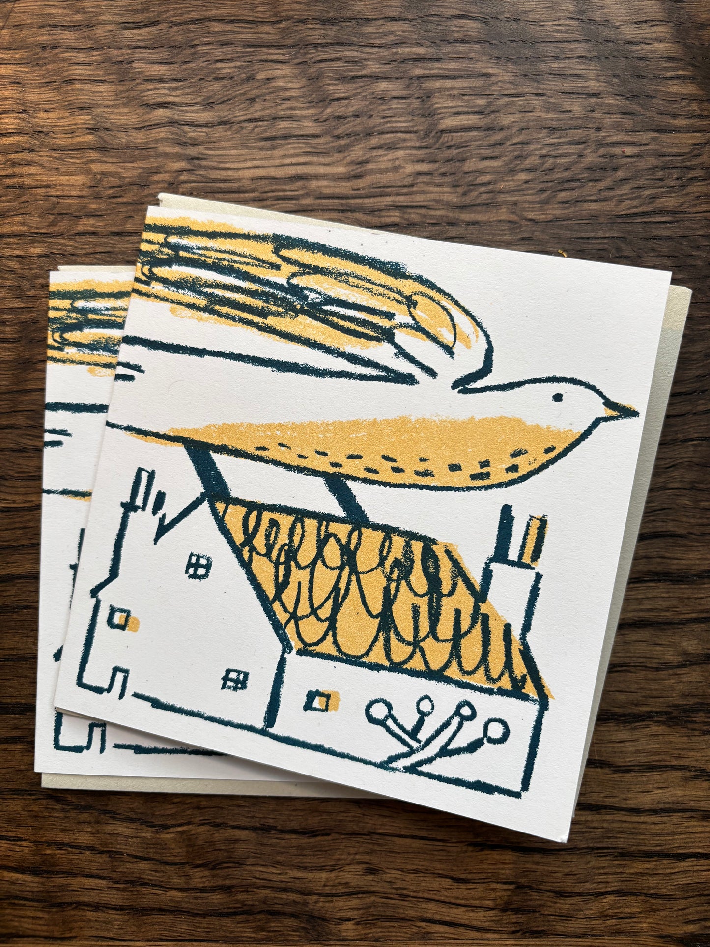 Over the Rooftop Card by Lisa Stubbs