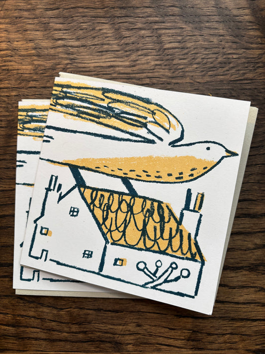 Over the Rooftop Card by Lisa Stubbs