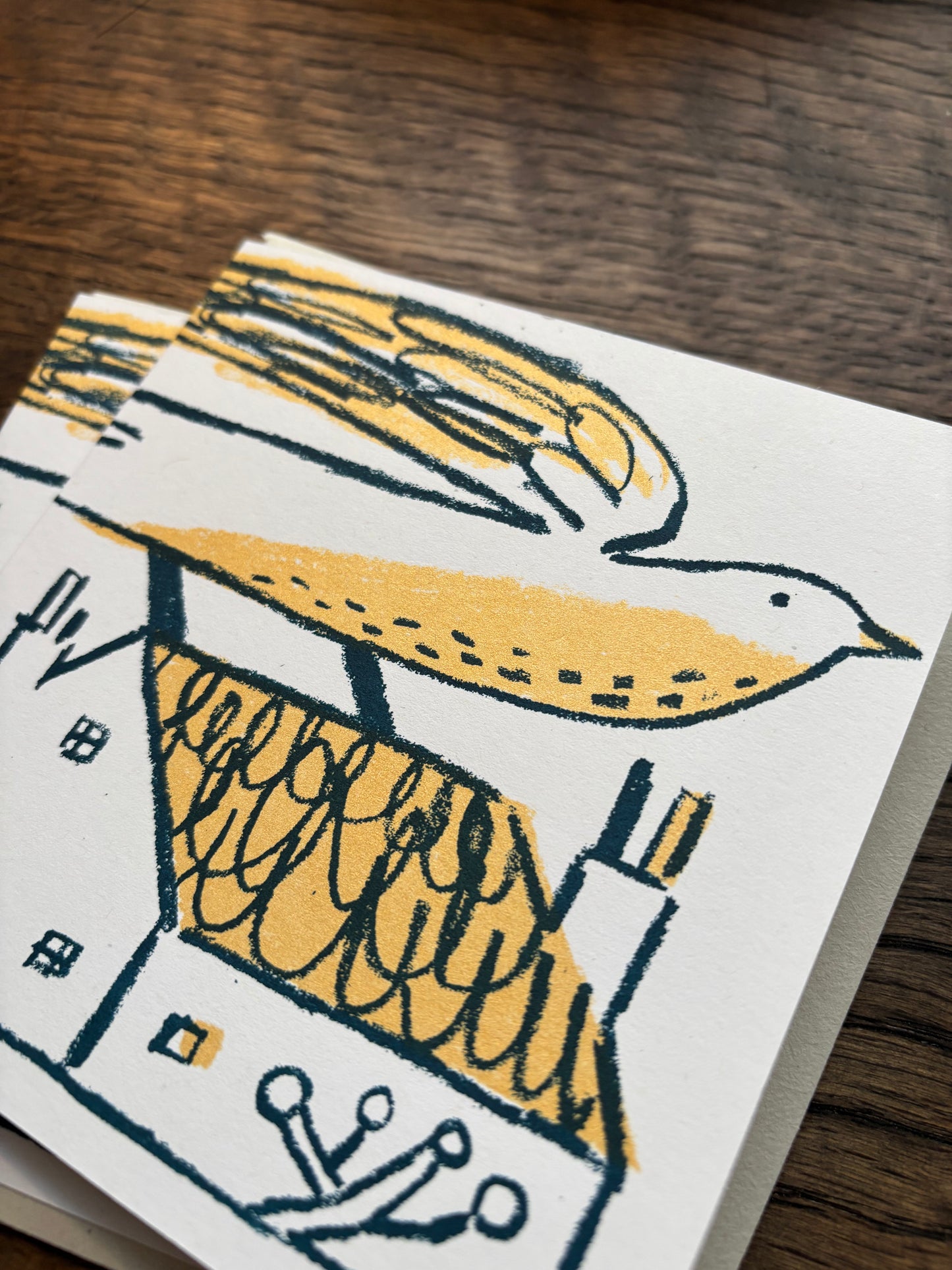 Over the Rooftop Card by Lisa Stubbs