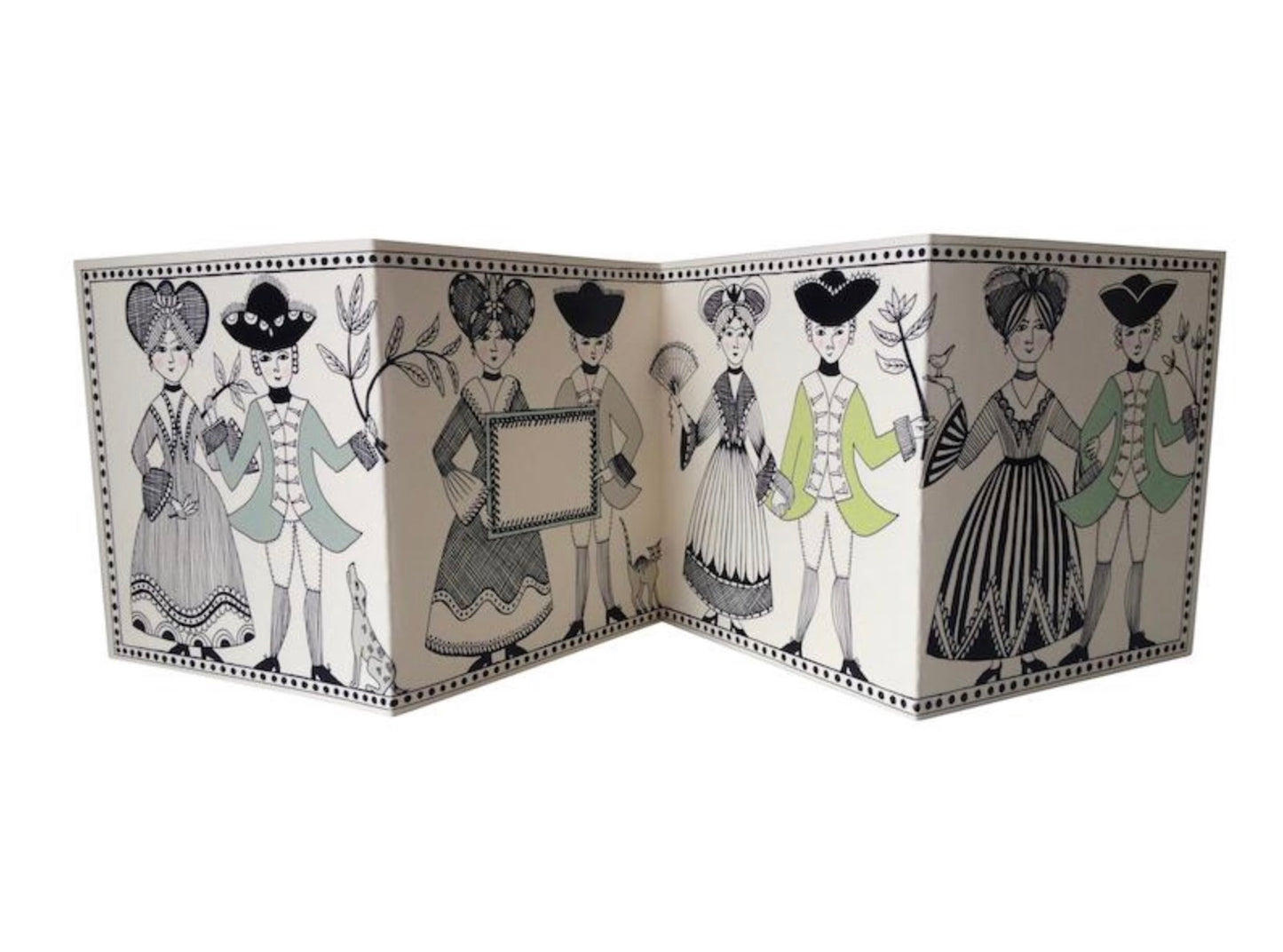 Concertina ‘Ladies and Gentlemen' Card by Cambridge Imprint