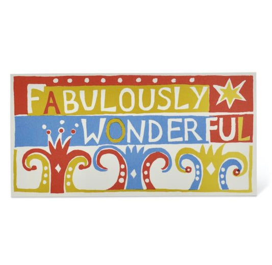 Fabulously Wonderful Long Card by Cambridge Imprint