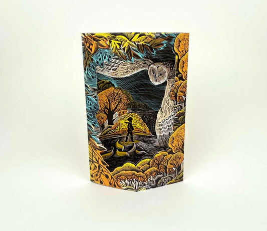 October Owl pop up card by Angela Harding