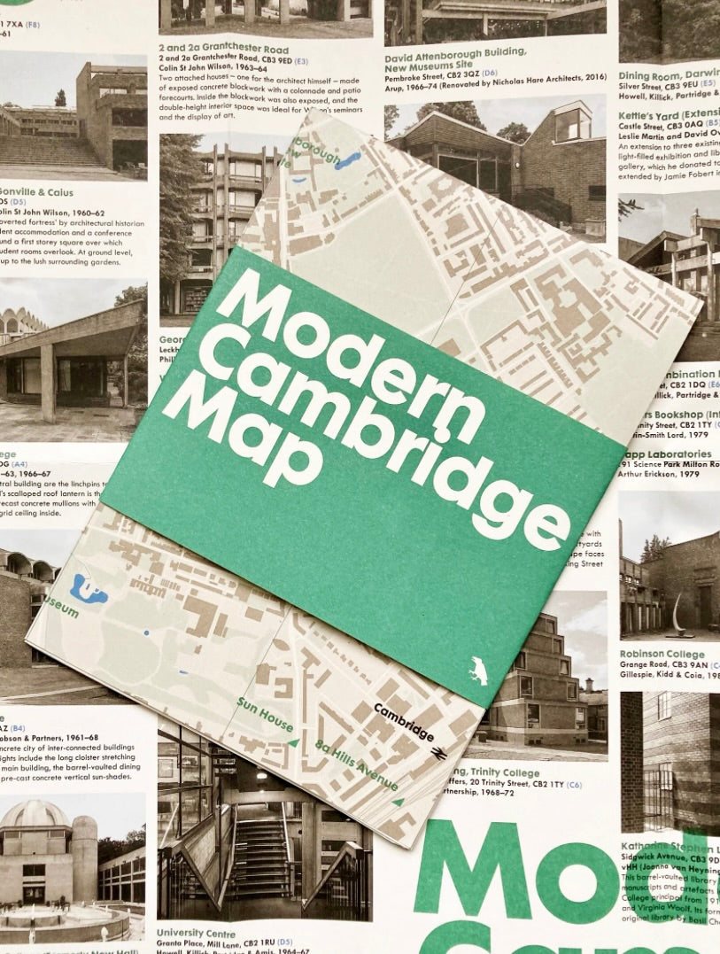 Modern Cambridge Map by Blue Crow Media