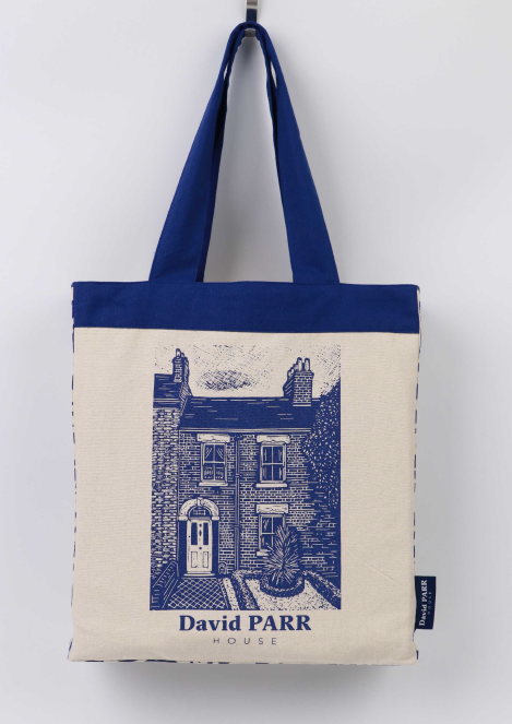 David Parr Tote Bag in Indigo