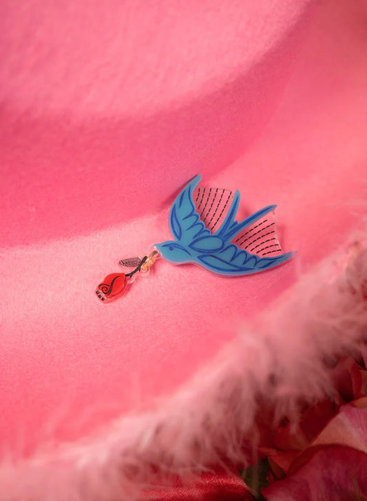 Swooping Swallow Brooch by Tatty Devine