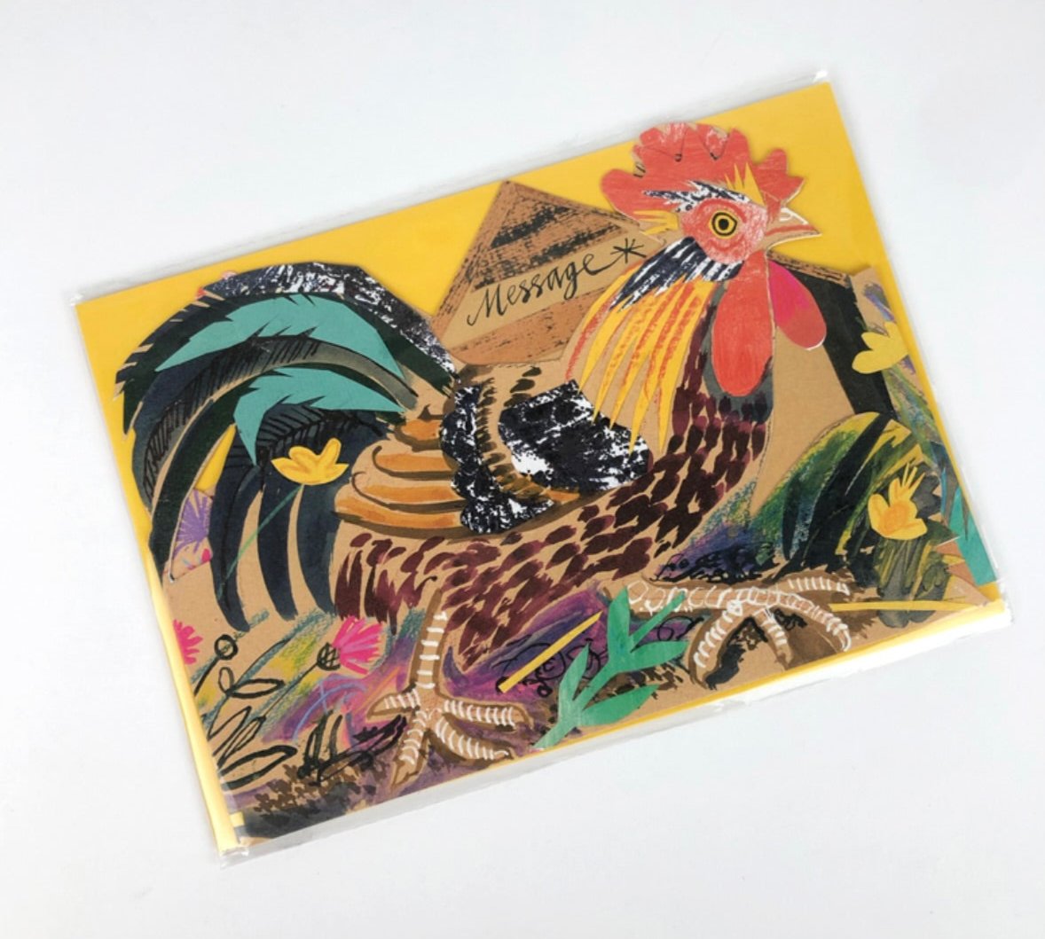 ’Chickens' pop-up greetings card by Mark Hearld