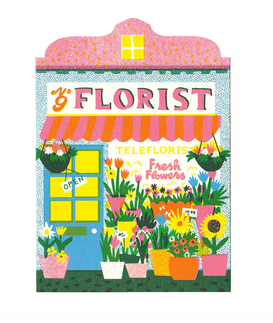 Florist Die Cut Card