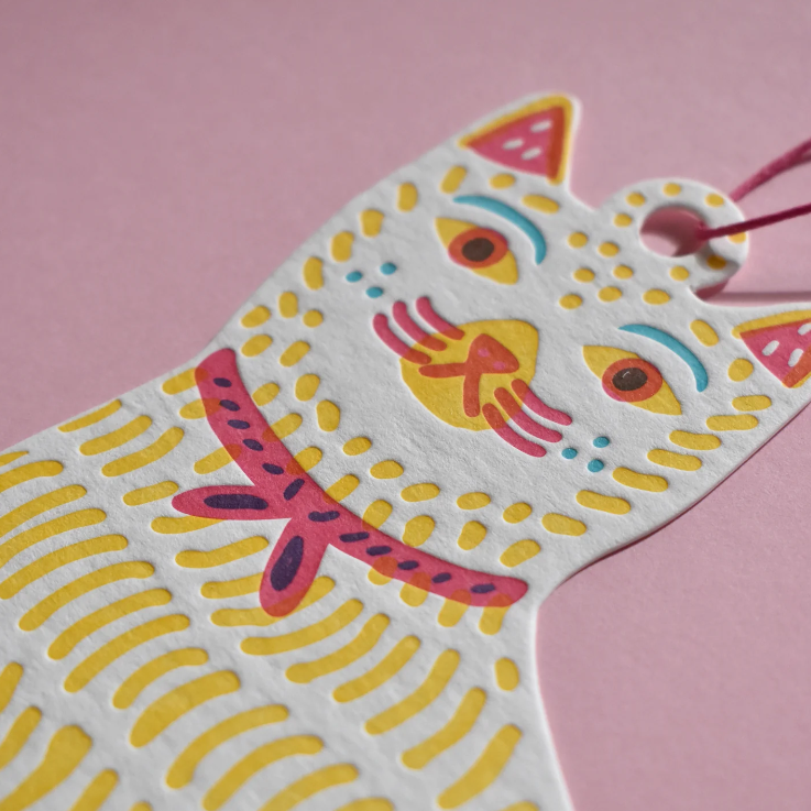 Letterpress Cat Decoration