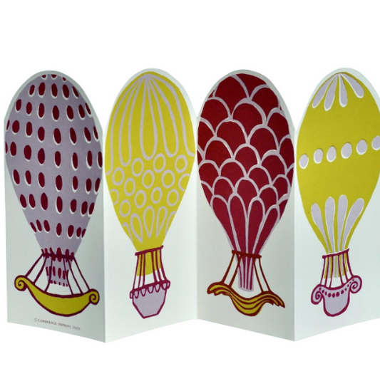 Hot Air Balloon 3D concertina by Cambridge Imprint