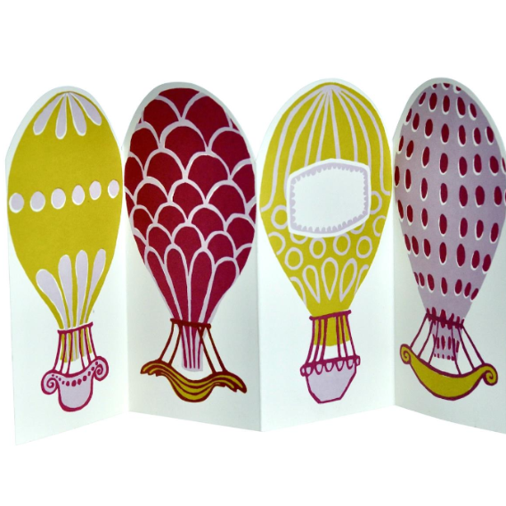 Hot Air Balloon 3D concertina by Cambridge Imprint