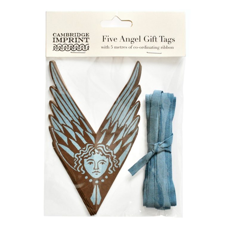 Five Fancy Suffolk Angels Gift Tags (Bruised Copper) by Cambridge Imprint