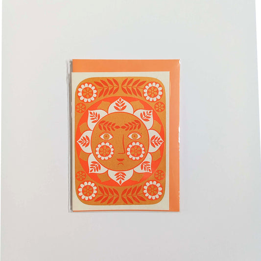 Karoline Rerrie Screen Printed Card Sunshine