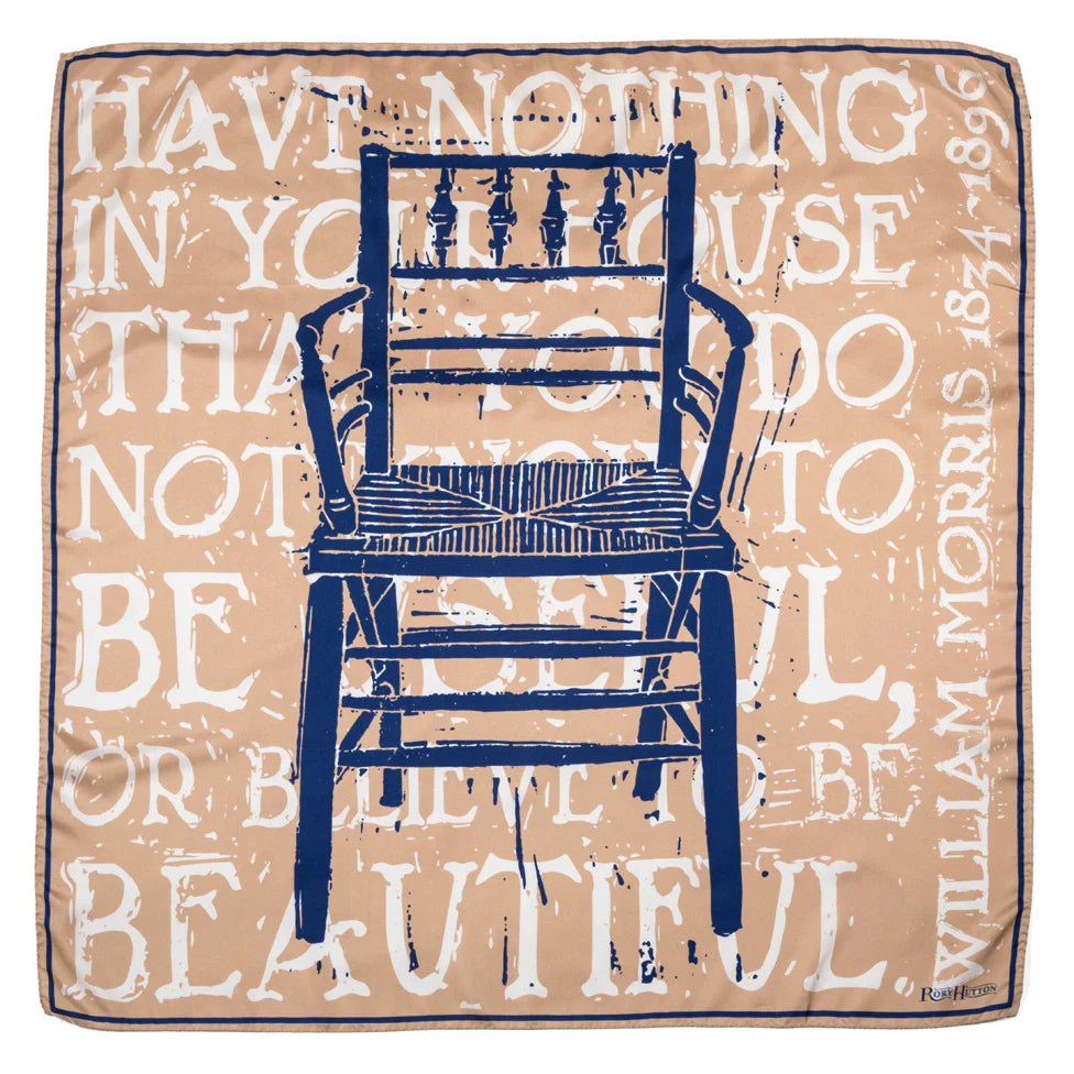 Sussex chair silk scarf by Rory Hutton