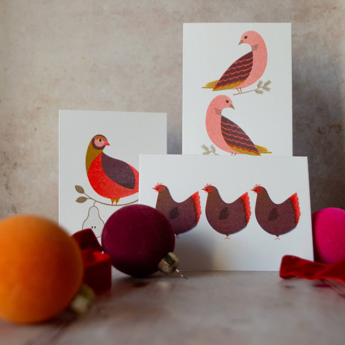 Partridge in a Pear Tree Card by Bobbie Print