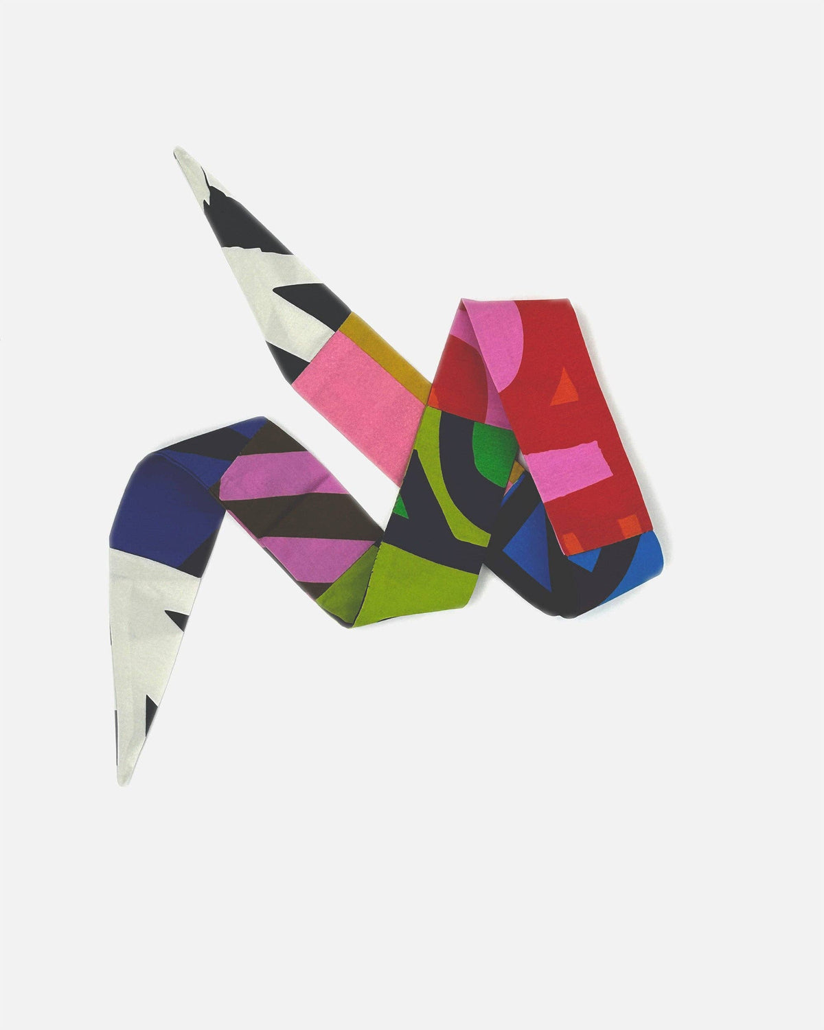 Patchwork Narrow Necktie
