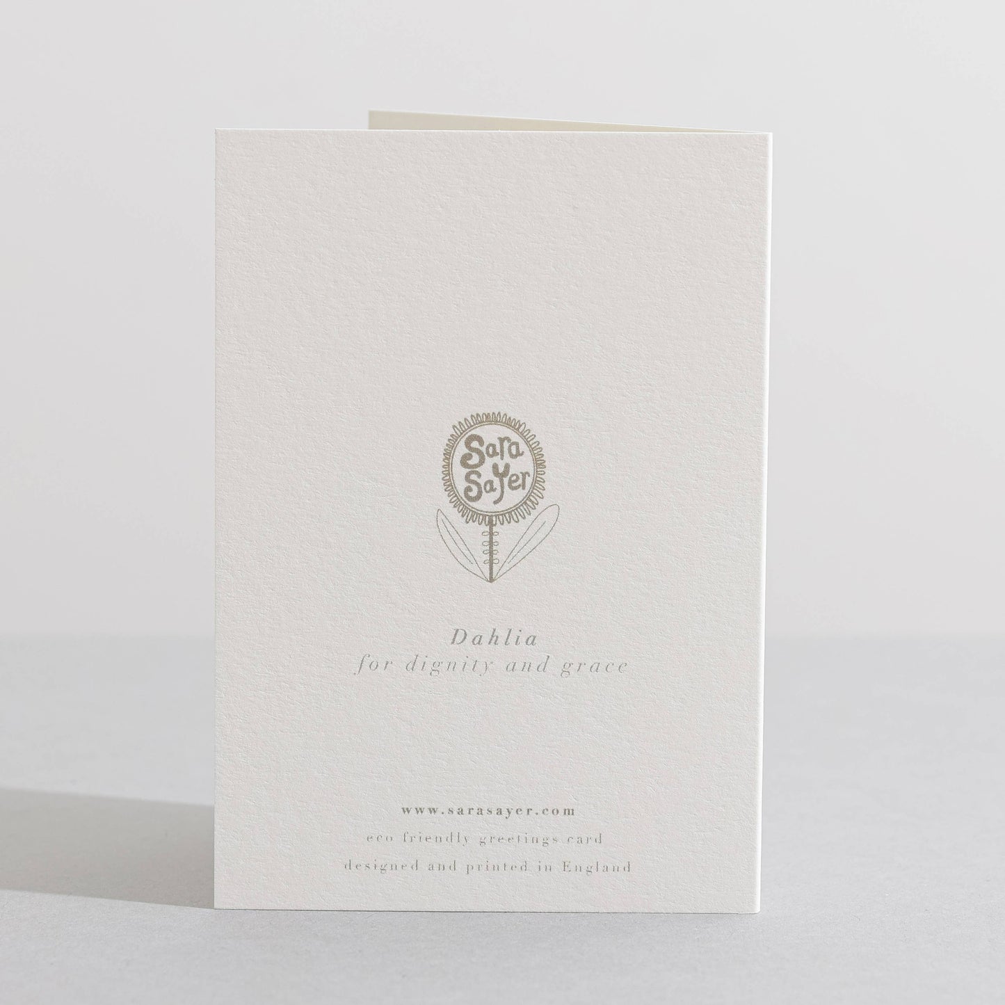 Dahlia Mini Card by Sara Sayer