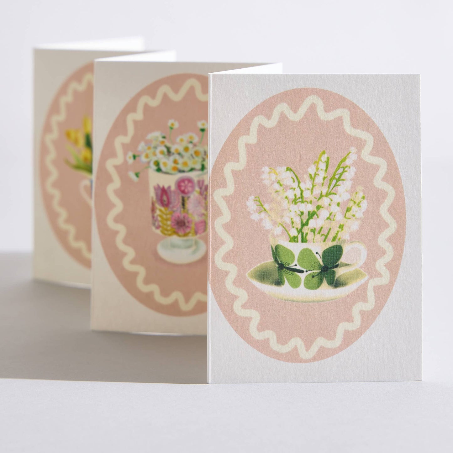 Pink Flowers Concertina Card by Sara Sayer
