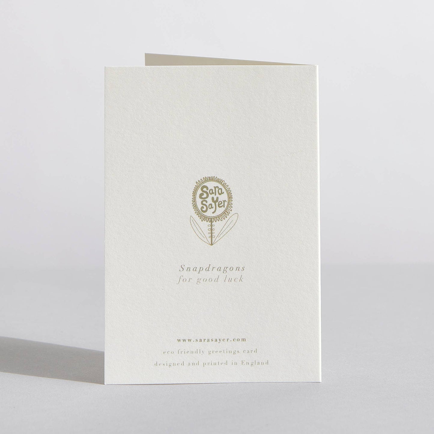 Snapdragon Mini Card by Sara Sayer