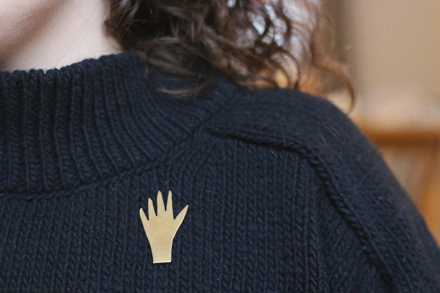 The Maker - Brass Brooch