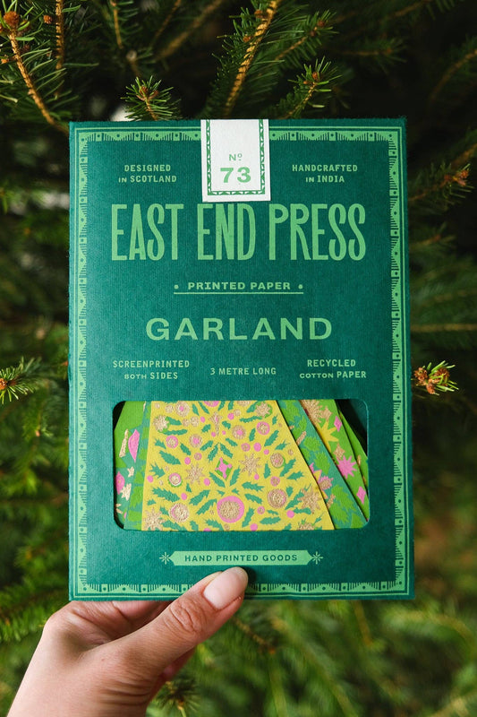 Midcentury Trees Sewn Garland by East End Press