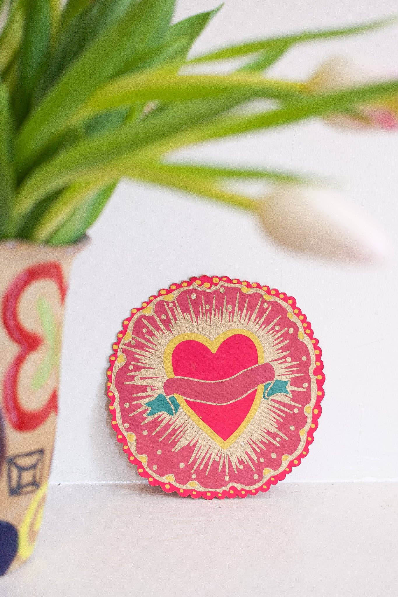 Ribbon Heart Greeting Card: C6