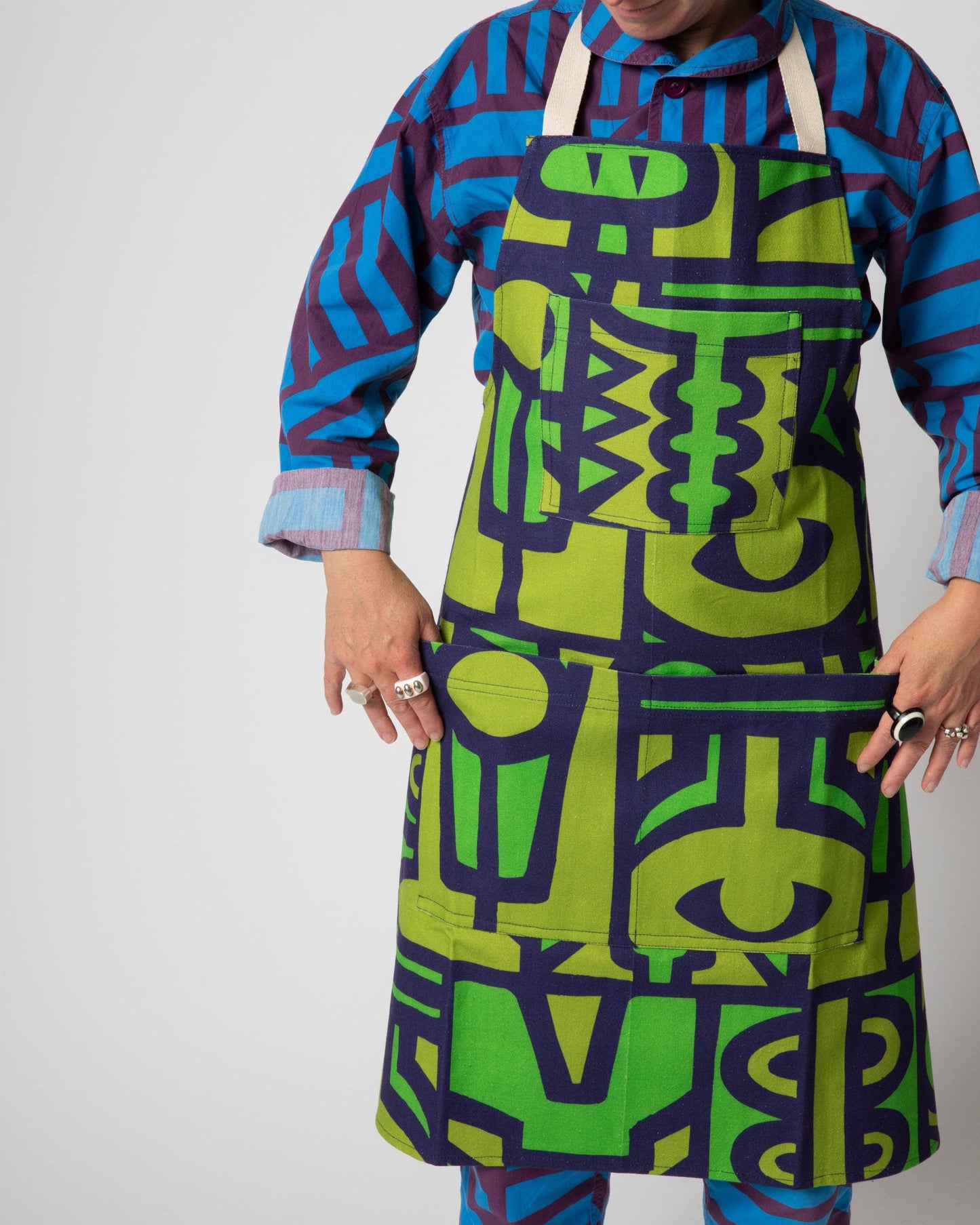 Apron in Jungle: Green