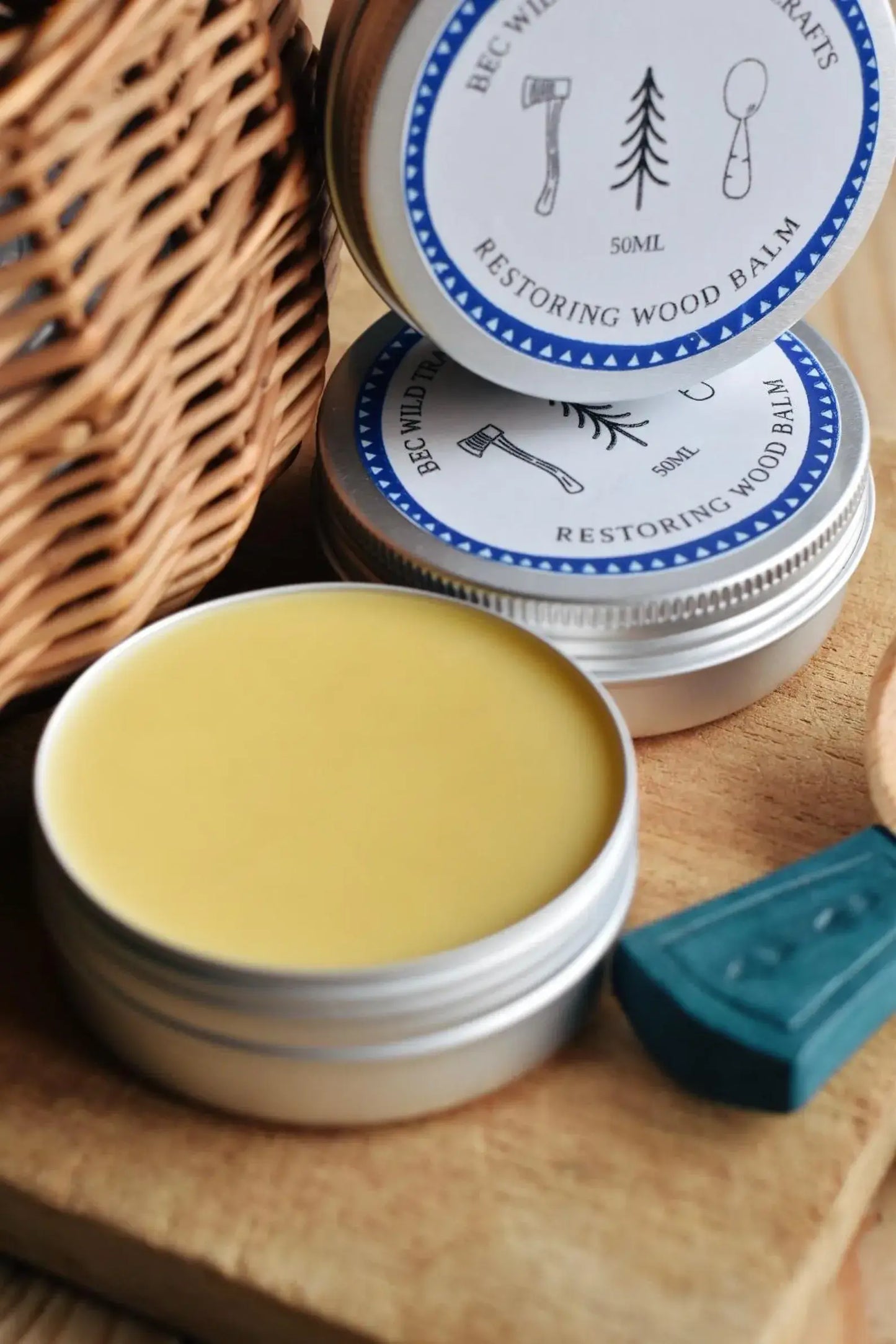 Natural Beeswax Wood Balm For Utensils And Chopping Boards