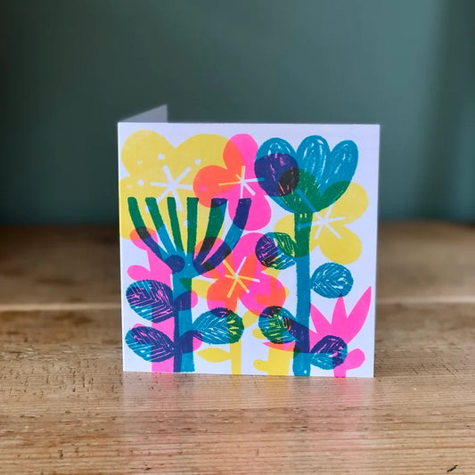 Day Glow Garden Card by Lisa Stubbs