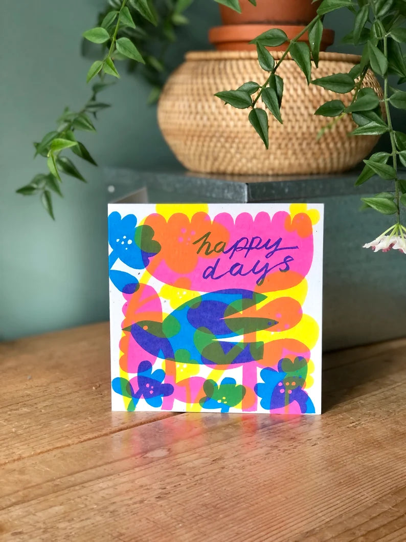 Happy Days Card by Lisa Stubbs