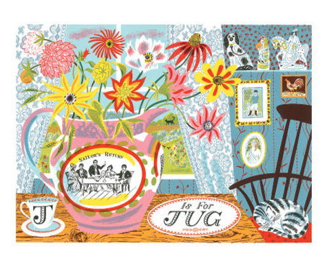 J is for Jug Card by Emily Sutton