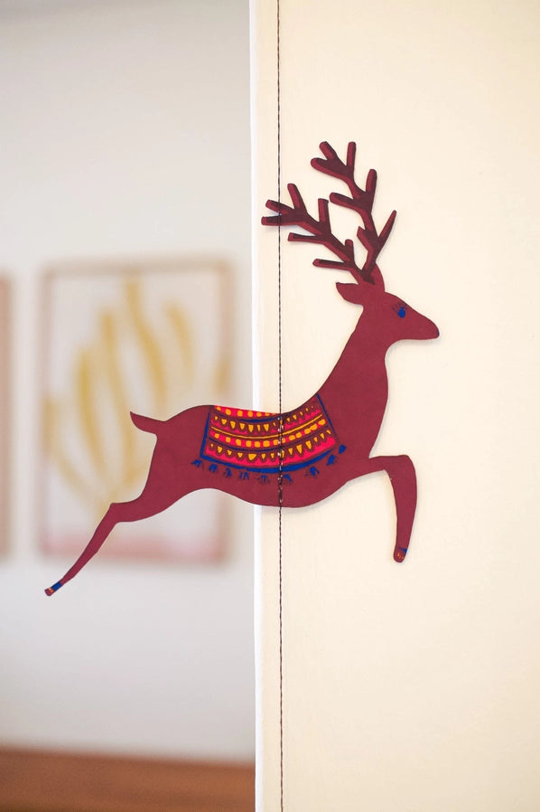 Reindeers Vertical Hanging