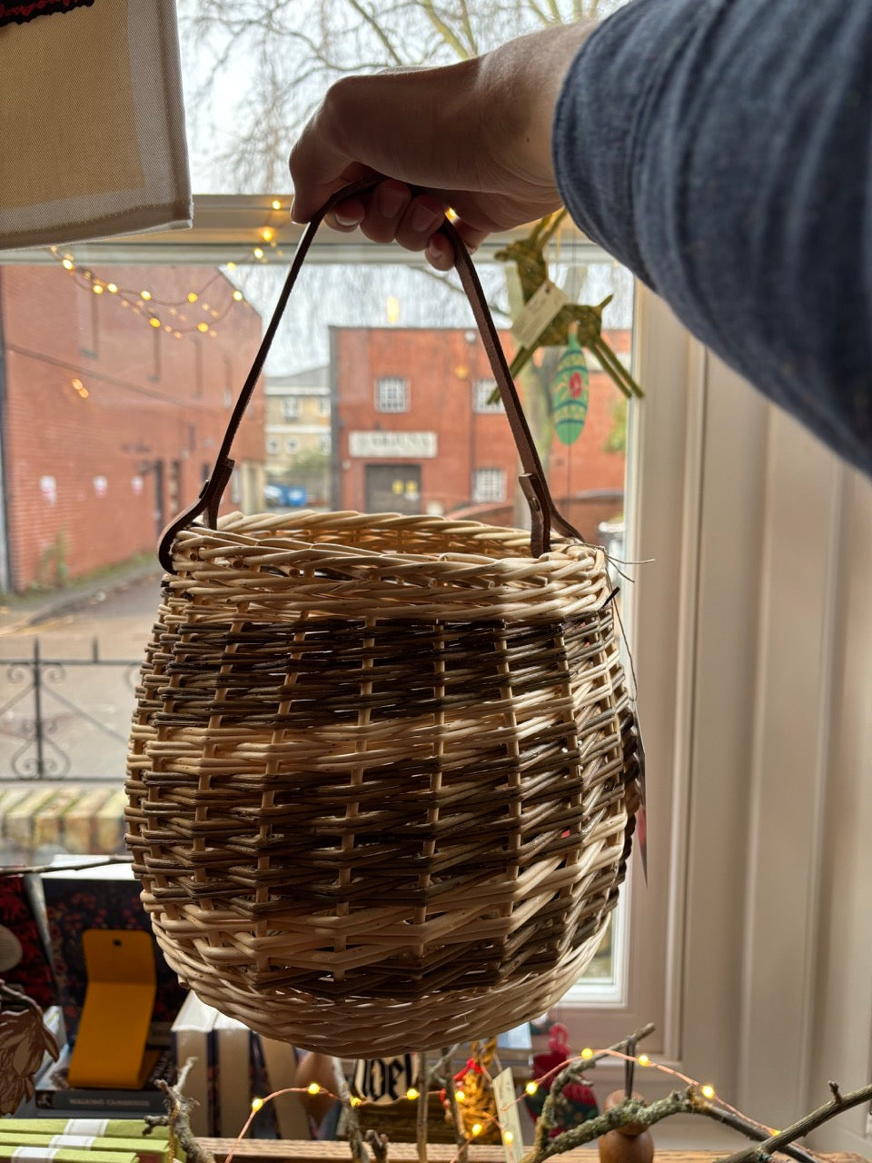 Ely Basketmaker Willow Squat Basket