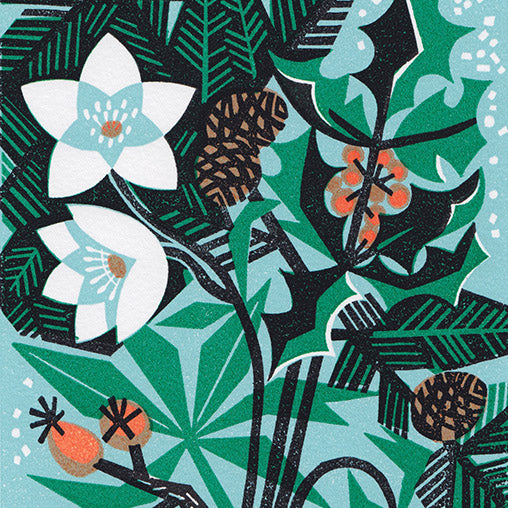 Christmas Foliage (Unframed) by Clare Curtis